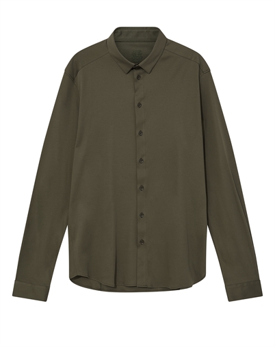 Mos Mosh Gallery - MMGMarco Jersey Skjorte - Army